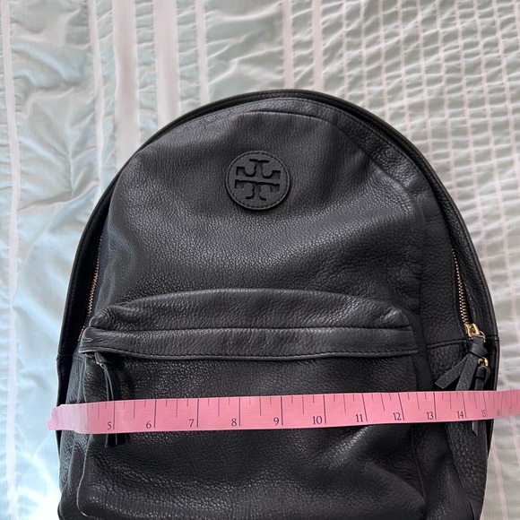 Tory Burch black Soft Pebbled Leather Medium Backpack Gold Hardware main image 5
